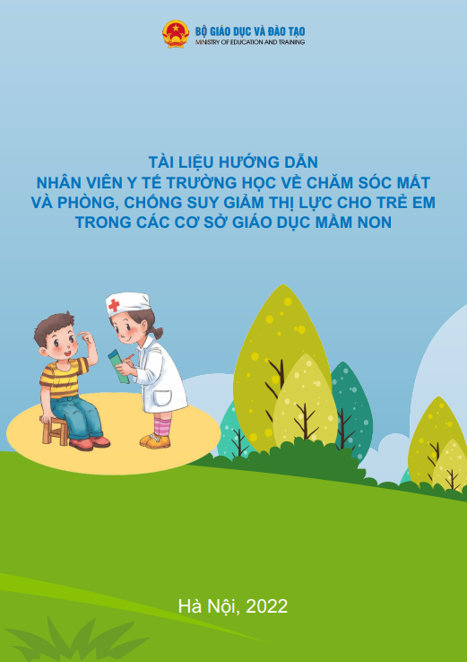 Tài liệu hướng dẫn nhân viên y tế trường học về chăm sóc mắt và phòng, chống suy giảm thị lực cho trẻ em trong các cơ sở giáo dục mầm non